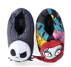 Nightmare Before Christmas Slippers Plush Boys Girls 11 12 13 1 2 3 4 5 Kid Size