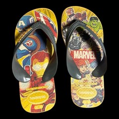 Havaianas Size 13 MARVEL Kid’s Flip Flops Sandals Multi Color Rubber Size 29/0
