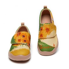 Kid Size UIN Slip On Shoes Canvas Comfortable Loafers „Van Gogh Sunflowers V5“