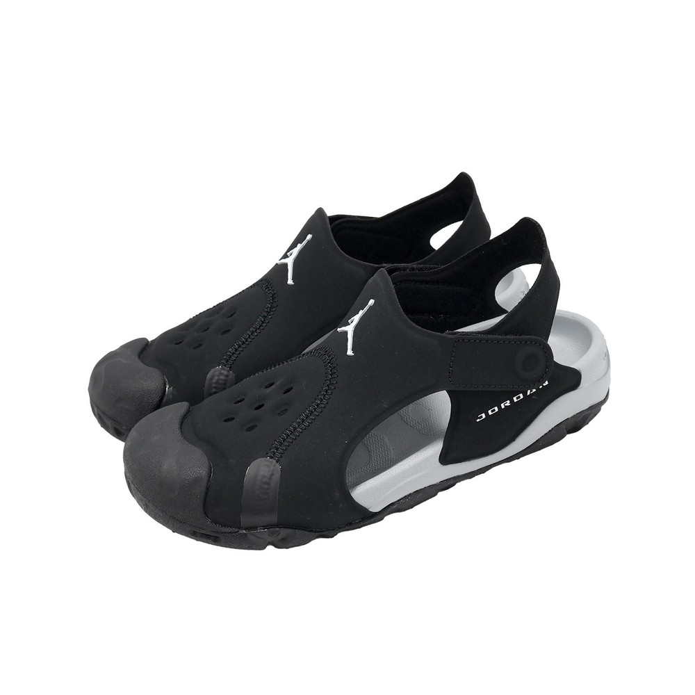 Nike Jordan OTDR Sandal PS Black White Wolf Grey Kid Preschool Casual HV8552-001
