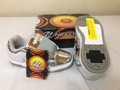 Heelys Youth Kids 770449H Split Skate Sneakers, -Chrome Silver 6Y 7W NWT
