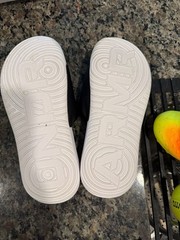 Under Armour Ignite VI Slide Sandals Black White Neon Yellow Size 3Y