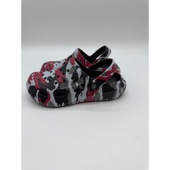 LittleLamb Kids Camo Clogs Red Grey Black White Slip On Shoes EU 32 US 1