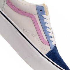 VANS Old Skool Stackform Pig Suede/Sherpa Shoes, Boys Girls Kids, Youth Size 3.5
