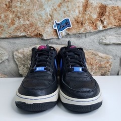 NIKE AIR FORCE 1 Alternate Swoosh 2D Pack Youth Size 6.5Y Black Blue 314219-007