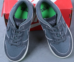 Nike Dunk Low SE TD Iron Grey Ghost Green Toddler Size 10C DQ6217-001 NEW
