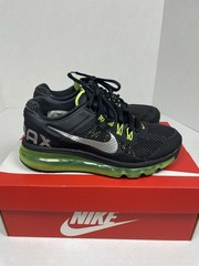 Nike Air Max 2013 Black Cyber Athletic Running Sneakers 555426-003 GS Size 3.5Y