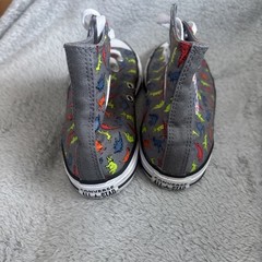 Converse Dinoverse Hi-Top Gray Dinosaur Shoes / Kid’s Size 5