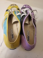 Hand Painted Minion’s Unique Character & Color Keds Original Kids Sz 7 Shoes