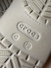Crocs KIDS Classic Clogs Gray Navy Size C12 Comfort Slip On Shoes