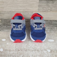 Saucony Cohesion 14 A/C Little Kids Shoes Sz 4 M Athletic Navy Red Gray Sneakers