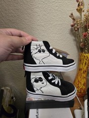 Vans x Peanuts SK8-Hi Sneaker – Joe Cool / Black Canvas – Toddler 5.5 US