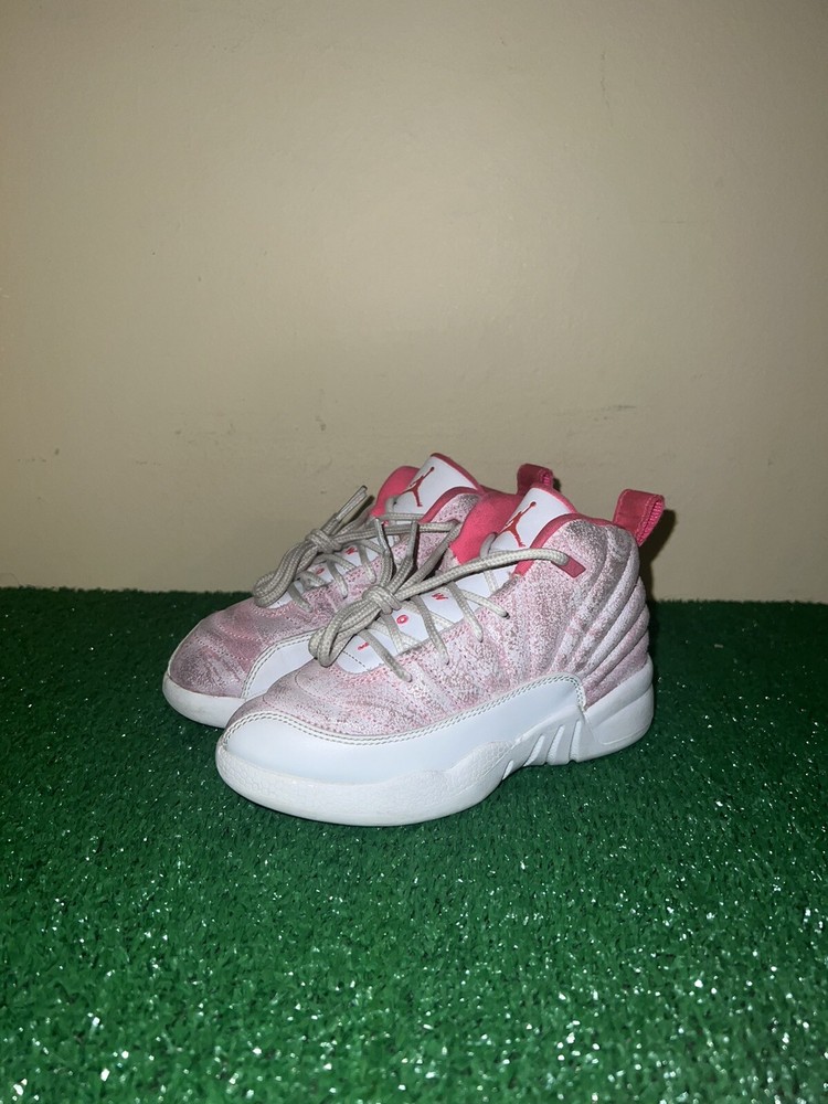 Nike Air Jordan 12 Retro PS Arctic Punch Pink White 510816-101 Size 11C