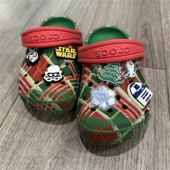 Crocs Little Kids Size 10 Holiday Plaid Star Wars
