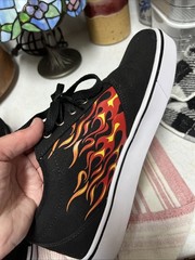 Heelys Pro 20 Prints Black Red Flame skate shoes Size 8