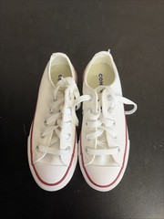 CONVERSE ALL STAR 3J256 White Red Blue Sneakers Youth Size US 12.5 EUR 30
