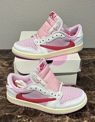 Size 2.5Y – Jordan 1 Retro Low OG SP Travis Scott SHY PINK-TROPICAL – IQ7605-101