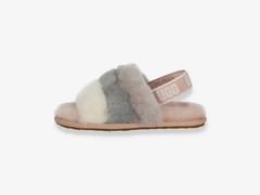 UGG Kids K FLUFF YEAH SLIDE Quilted Multicolor Size 3