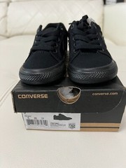 Converse Cons El Distrito Ox Triple Black Low Top – Infant Size 6