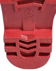 SOLARRAIN Kids Size 4 Rubber Waterproof Rain Boots Easy On Handles Non Slip New
