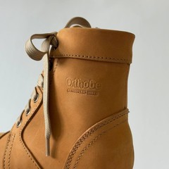 Orthobe Kids Camel Yellow Nubuck Boots EU 20 US 5 | Lace-Up & Zipper Orthopedic