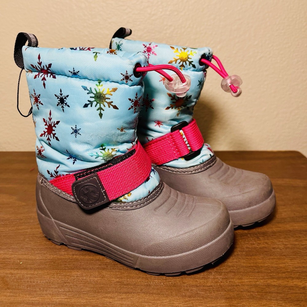 Northside Toddler’s Frosty Insulated Snow Winter Boots Blue Multi Size 7