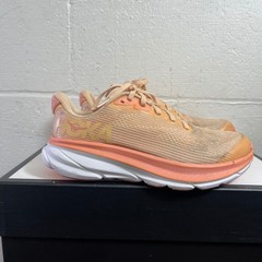 Hoka One One Clifton 9 1131170-CPW Cantaloupe White Running Shoes Youth 5MD