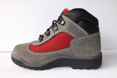 TIMBERLAND LITTLE KIDS FIELD BOOTS ‚GREY/RED‘ A1RG1
