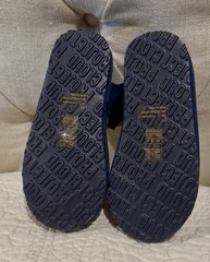 Project Cloud “Dream Warm” Genuine Leather Suede Navy Children Slippers 12 NIB