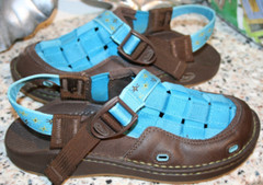 Chaco PARADOX Kid’s EcoTread™ TEAL WATERPROOF COMFORT SANDAL SHOE GIRLS 4 unisex