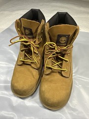 Youth Timberland Waterproof Boots Butters Timberlands Size 12 U.S. Kids Clean