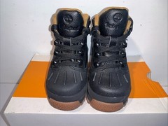 Timberland Euro Hiker Shell Toe Boot Black Full Grain Toddler Size 6