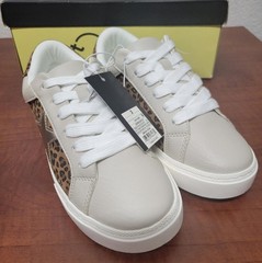 Art Class Girls Leopard Print Sneakers with White Laces Size 3 Nwt