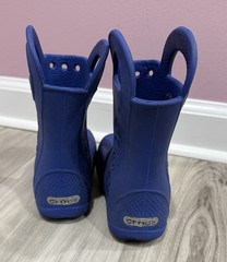 Crocs Kids’ Handle It Rain Boot Blue C8 Preowned 12803