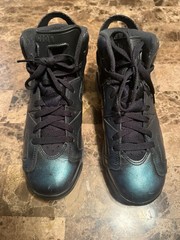 Air Jordan 6 Retro AS BG/ Size 7Y/ Black-White/Noir/Blanc