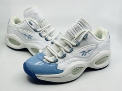 Reebok Question Low White Carolina Blue Iverson FY2345 Size 6.5 / Women Size 8