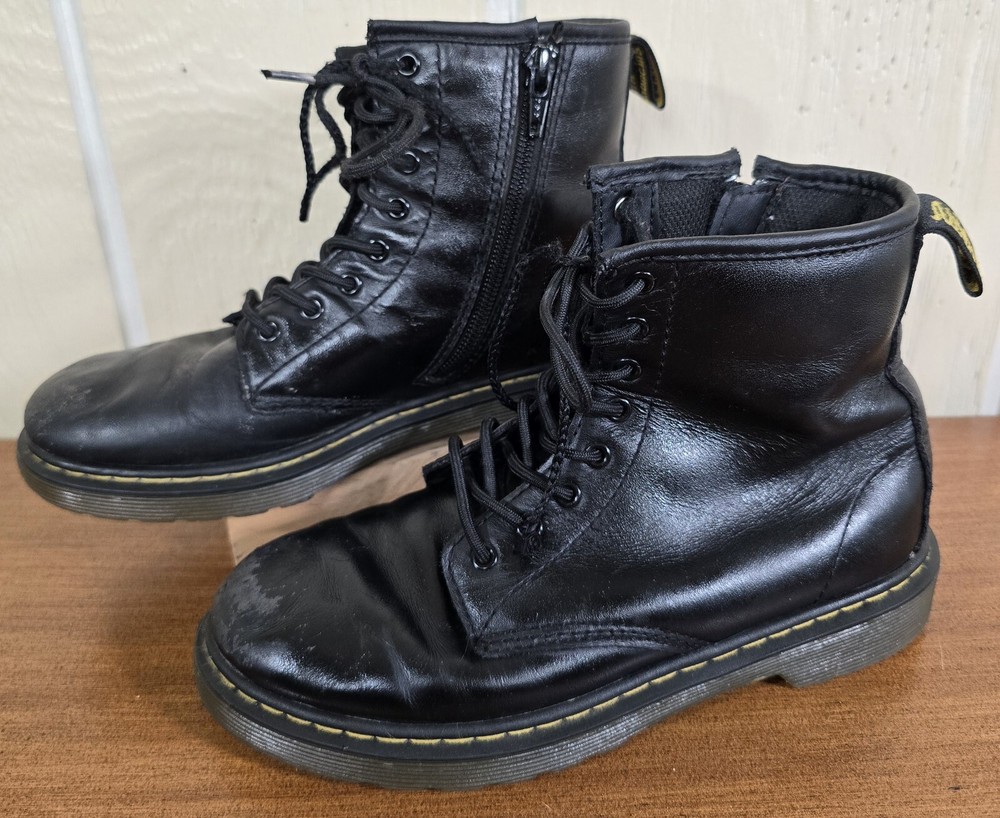 DR Martens Delaney AW004 Lace Up Zip Combat Boot Womens Sz 3