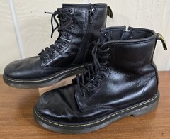 DR Martens Delaney AW004 Lace Up Zip Combat Boot Womens Sz 3