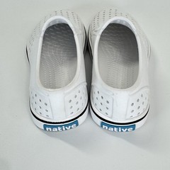 Native Miles Slip On Water Shoes Sneakers • White • Kids Size J2 (US 2)