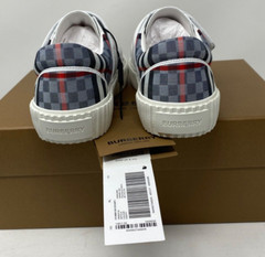 Burberry Kids‘ Mark Check Sneaker, Pale Blue Check 34 EU Little Kid A8713 US 3