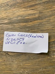 Kid’s Real Tree Crocs Size 9