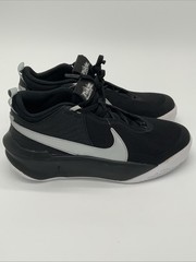 Nike Team Hustle D10 Low Black/Metallic Silver Kids 6.5Y CW6735 004