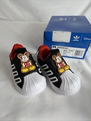 Adidas Superstar 360 Disney Mickey Mouse Slip On Shoes Black Toddler Size 5 K
