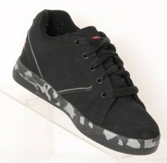 Heelys Propel 2.0 Black Red camo Lace Up Wheel rolling skate Shoes Youth 4