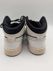 Velvet Toe Black and White Air Jordan 1 Mid Size 6Y