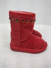 UGG Classic Short Toddler Size 6 Sherling Red Fur Winter Boots Kids UK 5 EU 22.5