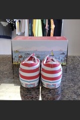 Vans Old Skool – Where’s Waldo -Pinstripe Red & White -Kid Shoes Size 11.5 – NWT