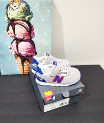 New Balance Toddler Kids‘ 515 NEW-B HOOK & LOOP Shoe Sneaker Grey / White Sz 8W