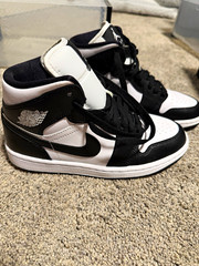 Jordan Air Jordan 1 High Top Black/White Unisex Kids US 6.5 Leather DV0991-101