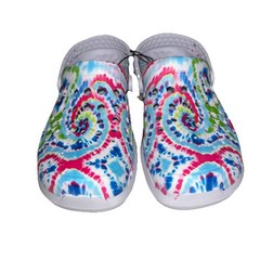 NEW Joybees Kids Shoes Clogs Size 4 Tie Dye Slip-On Footwear NWT